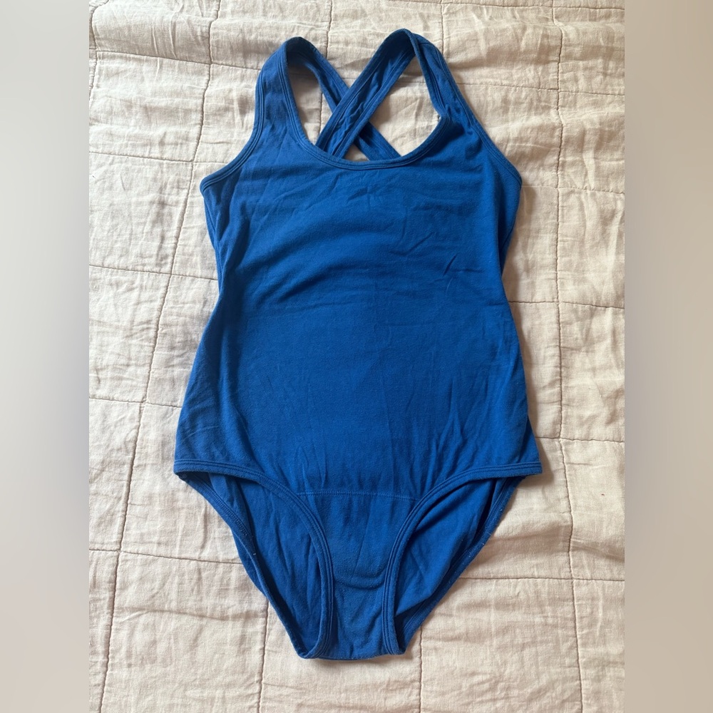 ARQ bodysuit in cobalt, Size large
